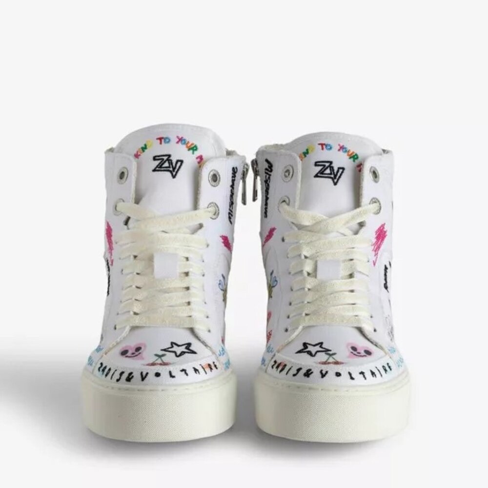 Zadig & Voltaire Flash Chunky High-Top Sneakers New size 7US/38FR Humberto Cruz - Picture 4 of 15